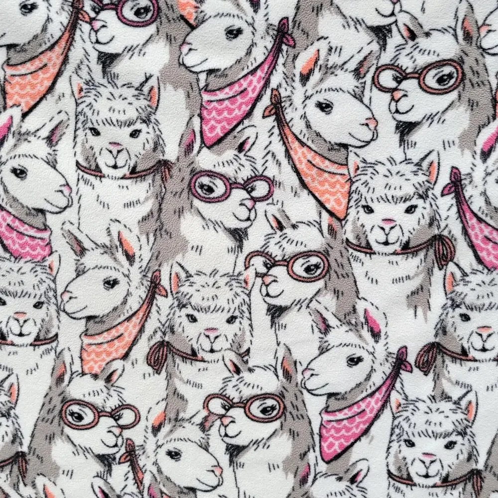 Handmade Llama Fleece Throw